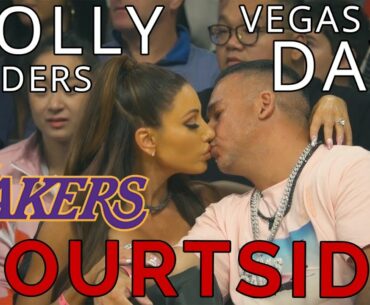 Vegas Dave and Holly Sonders Sit Court Side for the Lakers Game