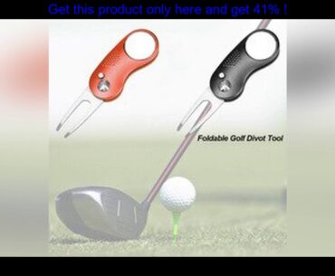 top 1 Pcs Golf Divot Repair Tool Switchblade Pitch Groove Cleaner Golf Pitchfork with Golf Marker D