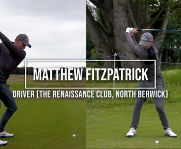 Matthew Fitzpatrick Golf Swing Driver (FO & DTL), ASI Scottish Open, July 2019.