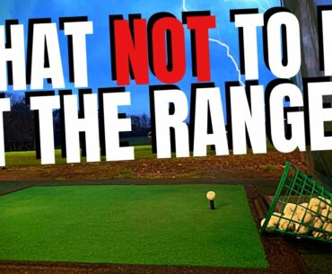 What NOT To Do At The Driving Range!
