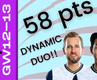 My FPL GW12 Review & GW13 Team Reveal - 58pts, Jota & Castagne Out - Making room for De Bruyne!