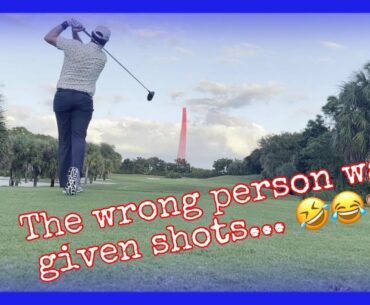 Giving shots to the better golfer! (6 Hole Golf Match, 2/2)