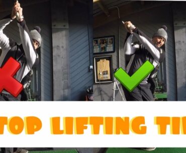 STOP LIFTING THE GOLF CLUB