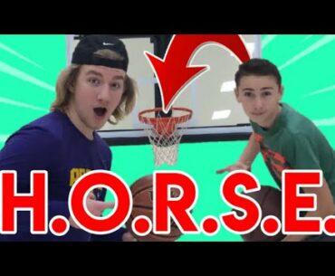 INTENSE HORSE CHALLENGE!!! (Loser Gets PIE in The FACE) Ft. The Rowe Show