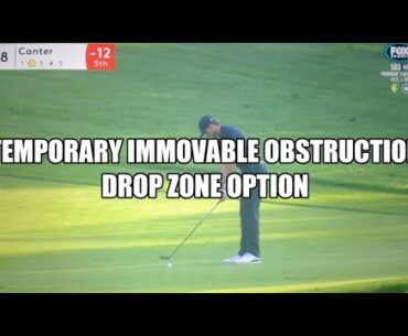 Temporary Immovable Obstruction Dropping Zone Option - Golf Rules