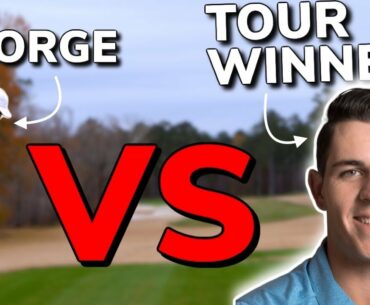 Pro VS TOUR Pro. Nine Hole Match Against Pure Ball Striker!! (Part 1) | Bryan Bros Golf