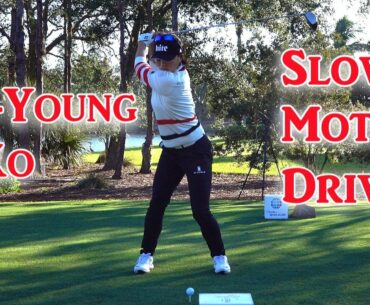 JIN YOUNG KO SLOW MOTION FACE ON DRIVER GOLF SWING CME 2017 1080 HD