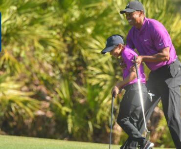 Tiger & Charlie Woods shoot 10-under 62 | Round 1 | PNC Championship