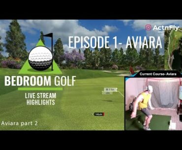Bedroom Golf Episode 1 Part 2 - Aviara . Skytrak E6 Connect Simulator