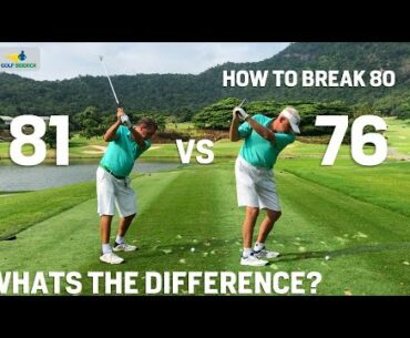 BREAK 80 vs OVER 80 - How To Get Under the 80 Barrier - What's the Difference?