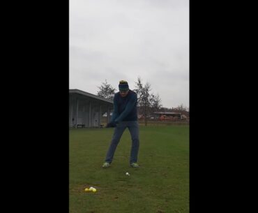 golf swing iron face on 1 - 8x slow motion - december 2020