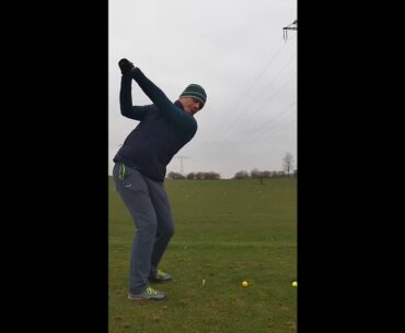 golf swing iron down the line 3 - 8x slow motion - december 2020