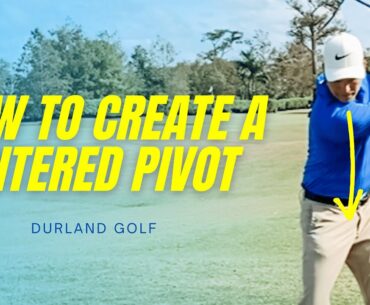 GOLF TIP | How To CREATE A CENTERED PIVOT In Golf