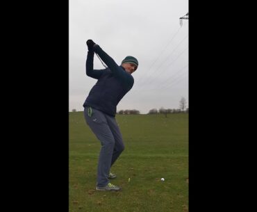 golf swing iron down the line 1 - 8x slow motion - december 2020