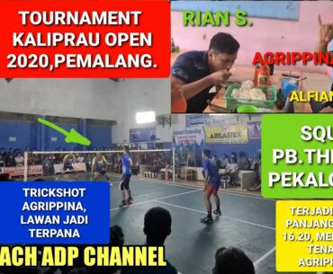 AGRIPPINA/MARENO [PB.THE SEEP PEKALONGAN] VS DEDI/ABI [BATANG] QF KALI PRAU OPEN 2020, PEMALANG.