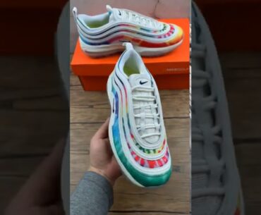 2021 Discount Nike Air Max 97 Golf Tie Dye Sale CK1219-100