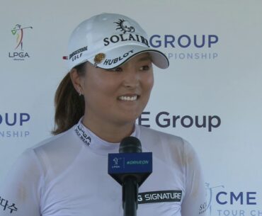 Jin Young Ko Saturday Flash Interview 2020 CME Group Tour Championship - Round 3