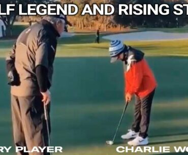 Gary Player Teaches Charlie Woods How to Improve His Putting Game | PNC Championship