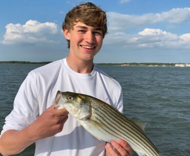 Chesapeake Bay Striped Bass Fishing - Extremely Tough Conditions - May 16th 2020