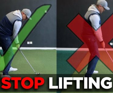 STOP LIFTING UP IN THE GOLF SWING