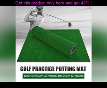 the best Golf Practice Grass Mat 4 Size Indoor Training Hitting Pad Backyard Golf Mat With Tee Outd