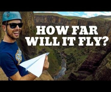 We Threw Paper Airplanes Off A 200m Cliff
