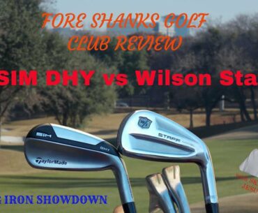 TaylorMade SIM DHY vs. Wilson Staff Driving iron. Which driving iron wins,  SIM DHY or Wilson Staff?