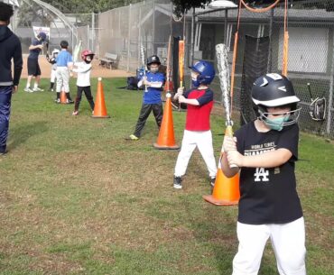 SMBA Hitting  - Hitting off the Tee at Winter Day Camp!