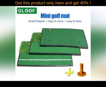 top 1Set Mini Portable Indoor Golf Hitting Mat Putting Trainer Practice Pad Golf Putter Green Fairw