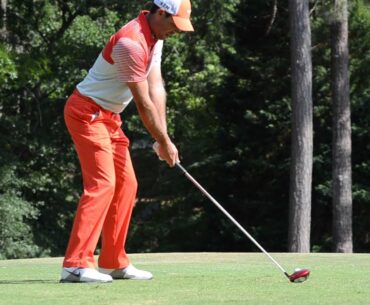 Charles Schwartzel tees off with a driver @ US Open 2014 Pinehurst MOV