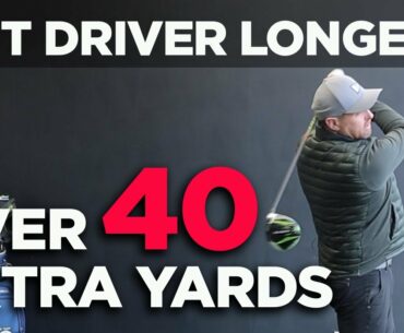 HIT YOUR DRIVER OVER 40 YARDS FURTHER SWINGING AT THE SAME SPEED