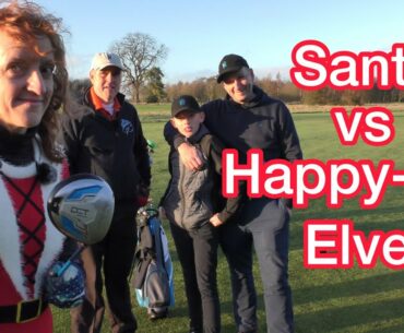 Santa vs Happy-Me Elves - Elves using Junior clubs!