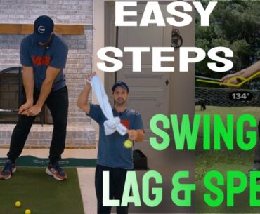 Create More Golf Swing LAG! EASY STEPS To More Swing SPEED And Consistency (home training)