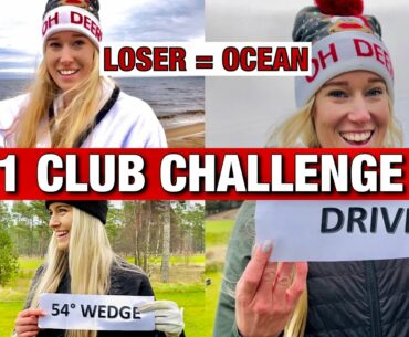 1 CLUB CHALLENGE! sister vs sister and loser jumps in the ocean (4 degrees!!!)