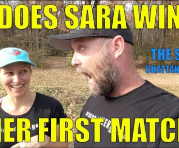 Sara & Shawn play The Sinks Disc Golf Course for the first time!