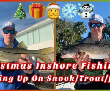 Christmas Inshore Fishing!!! | Hooking Up On Snook/Trout/Jacks!!! | (Surprising!?!?)