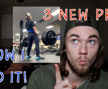 MY SQUAT, BENCH PRESS AND DEADLIFT PRs! How I Hit 3 Personal Records in a Pandemic!