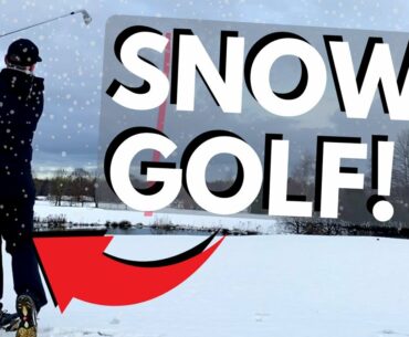LOSER GETS A RIDICULOUS FORFEIT... PLAYING SNOW GOLF!!!