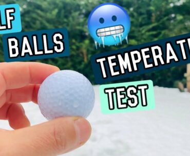 Golf Balls and Cold Weather | Distance Lost