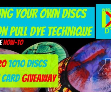 How To Dye Disc Golf Discs at Home - lotion vein dye