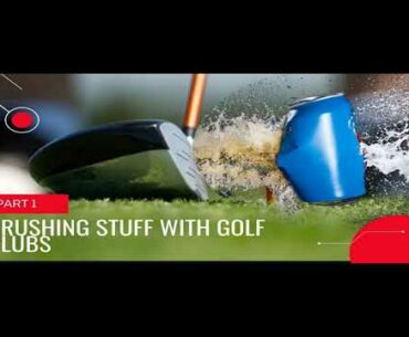 Smashing and Crushing Stuff with Golf Clubs - Eggs, Beer & Soda