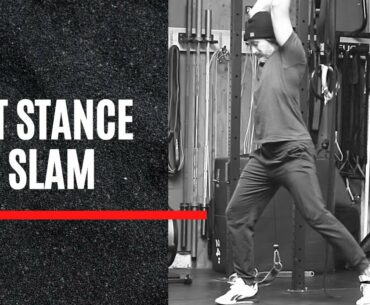 Split Stance Ball Slam