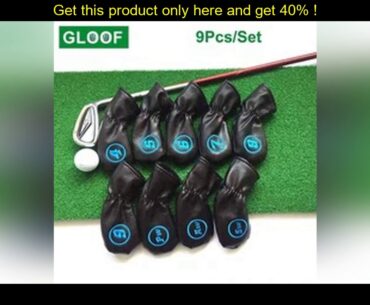 the best 9Pcs/Set Golf Cover Iron Pole Head Covers Putter Protector Outdoor Sports Waterproof Unive