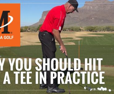 Malaska Golf // Why You Should Hit Off A Tee to Practice