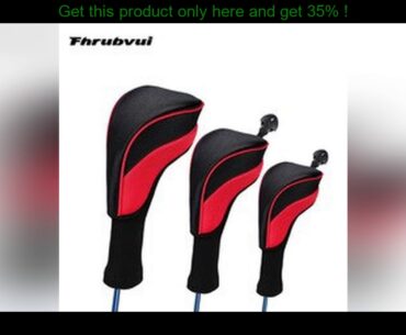 best 3pcs/set Golf Head Covers Driver 1/ 3/ 5 Fairway Woods Headcovers Long Neck Head Covers For Go