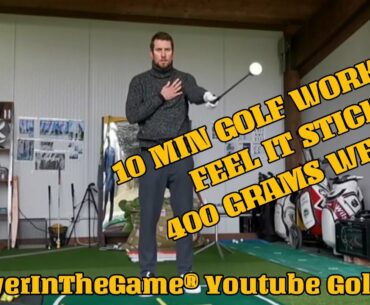 10 Minute Golf Workout with the Feel It Stick & 400 Grams Weight DEU - ITA - ENG