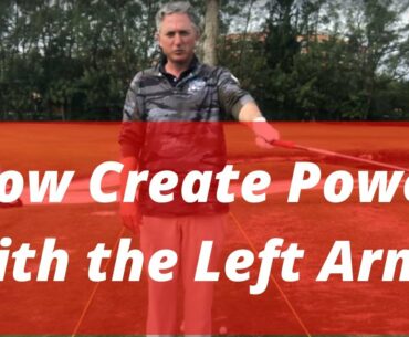 How To Create Power with the Left Arm! Simple and Easy Way To Create Consistency! PGA Pro Jess Frank