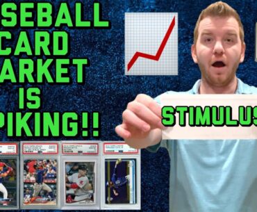 BASEBALL CARD MARKET IS GOING UP FAST!! STIMULUS CHECKS || SPORTS CARD INVESTING