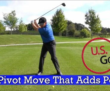 The Power Pivot Move - This Added 20 Yards to a Student's Driver! (Driver Tips)