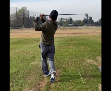 Getting some clubhead speed 89-107. Laurence going deeps